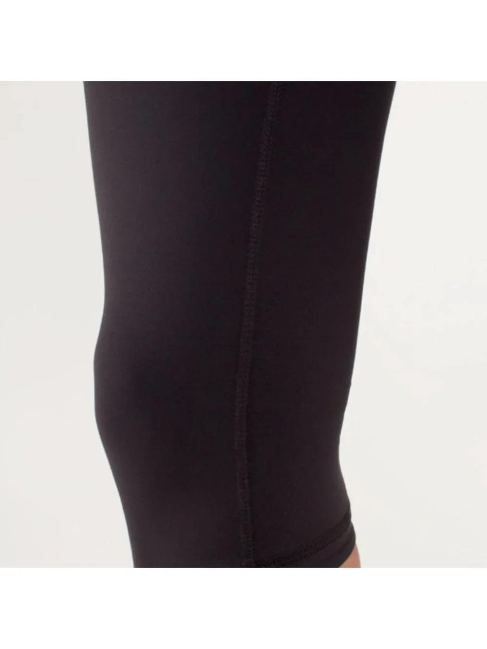 Lululemon Run: Fast And Free Crop Black / Metallic Silver / Coal